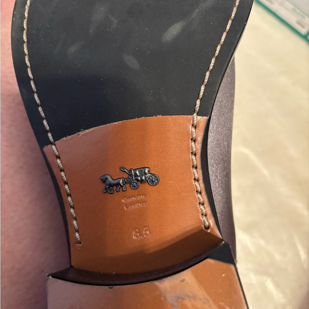 Coach Gray Leather Boots